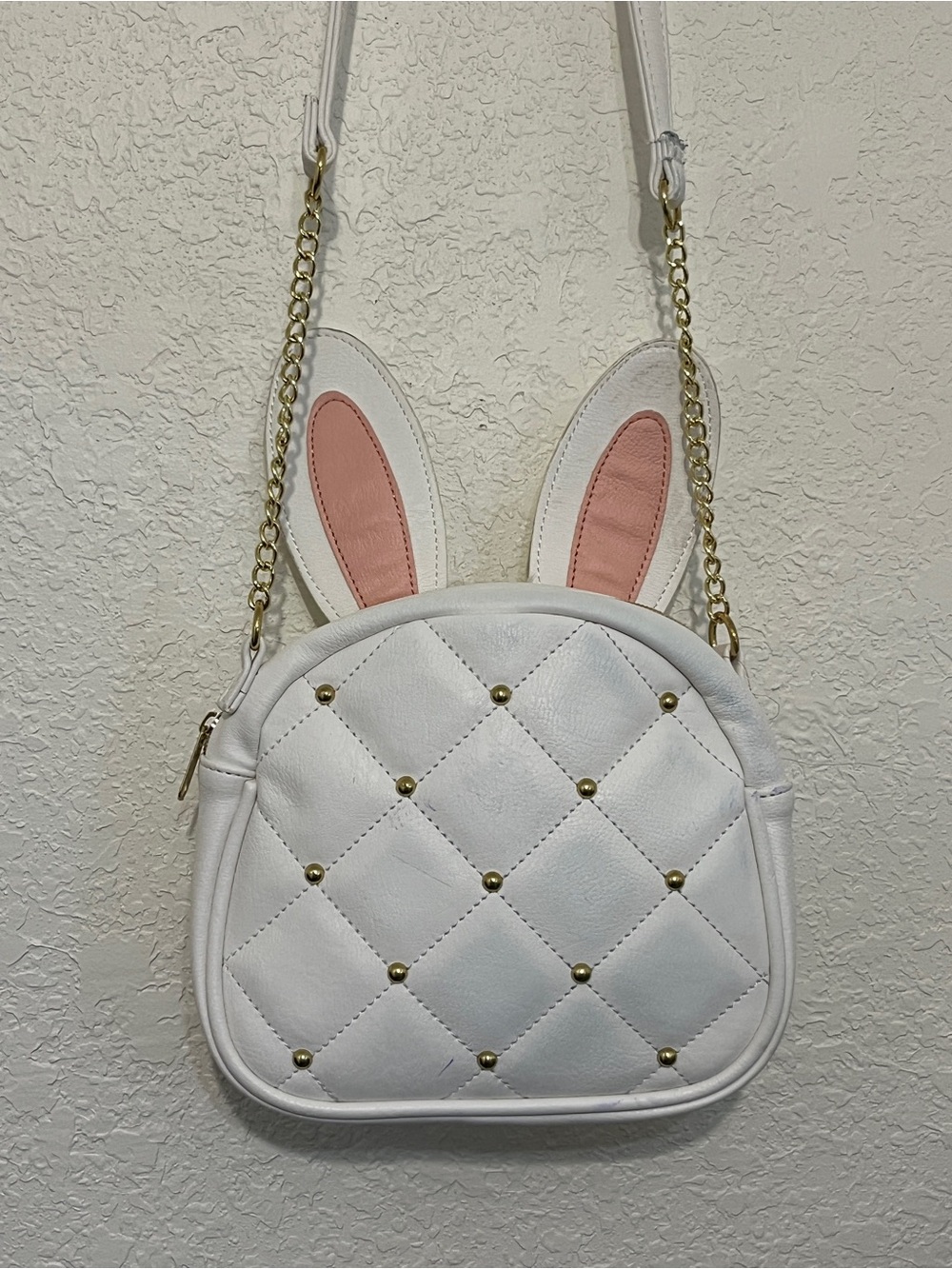 Disney Parks White Rabbit Crossbody Alice In Wonderland Purse Retired